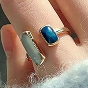 Gold Tone Stainless Steel Adjustable Ring